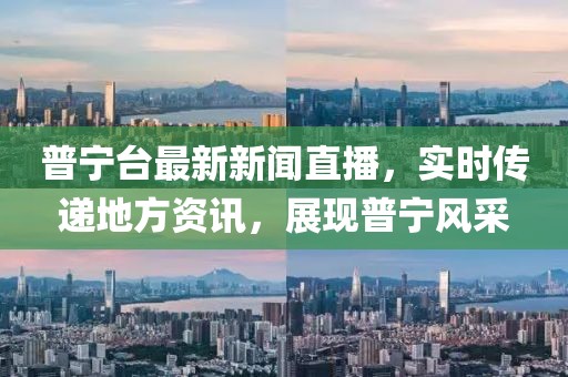 普宁台最新新闻直播，实时传递地方资讯，展现普宁风采