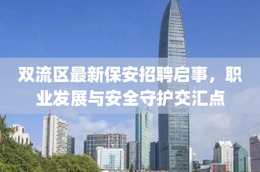 双流区最新保安招聘启事，职业发展与安全守护交汇点