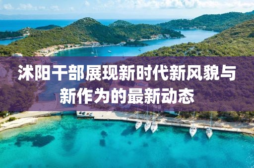 沭阳干部展现新时代新风貌与新作为的最新动态