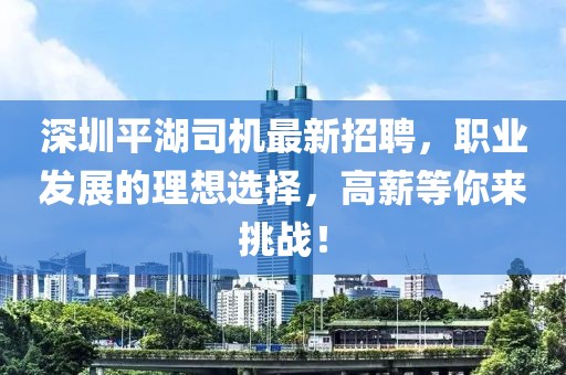 深圳平湖司机最新招聘，职业发展的理想选择，高薪等你来挑战！