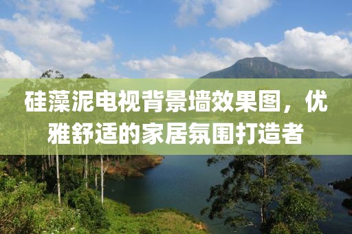 硅藻泥电视背景墙效果图，优雅舒适的家居氛围打造者