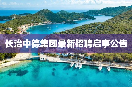 长治中德集团最新招聘启事公告