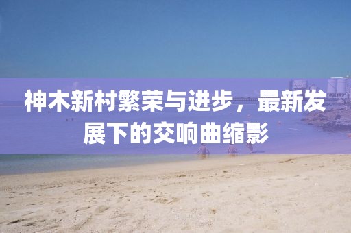 神木新村繁荣与进步，最新发展下的交响曲缩影