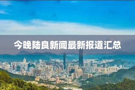 今晚陆良新闻最新报道汇总
