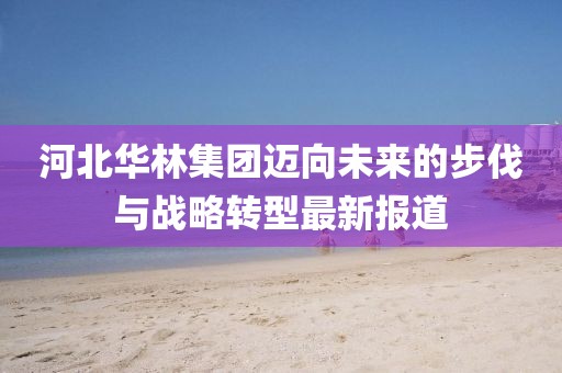 河北华林集团迈向未来的步伐与战略转型最新报道