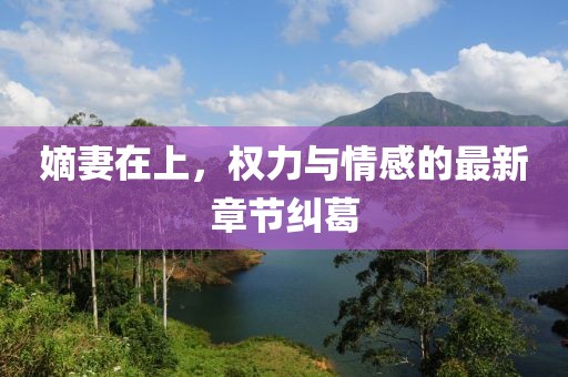 嫡妻在上，权力与情感的最新章节纠葛