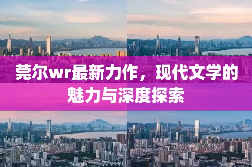 莞尔wr最新力作，现代文学的魅力与深度探索