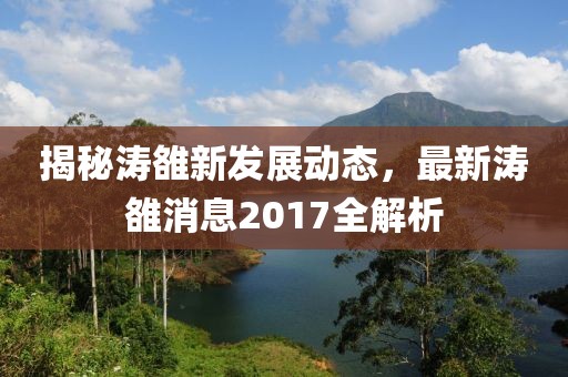 揭秘涛雒新发展动态，最新涛雒消息2017全解析