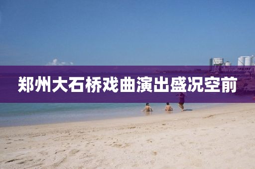 郑州大石桥戏曲演出盛况空前