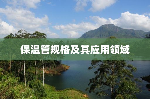 保温管规格及其应用领域