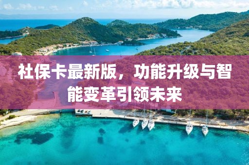 社保卡最新版，功能升级与智能变革引领未来