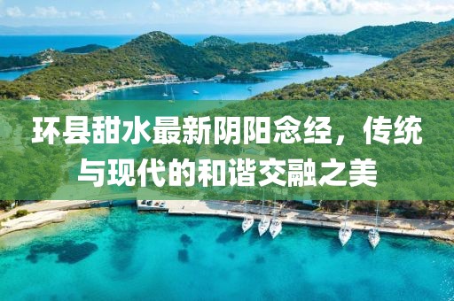环县甜水最新阴阳念经，传统与现代的和谐交融之美