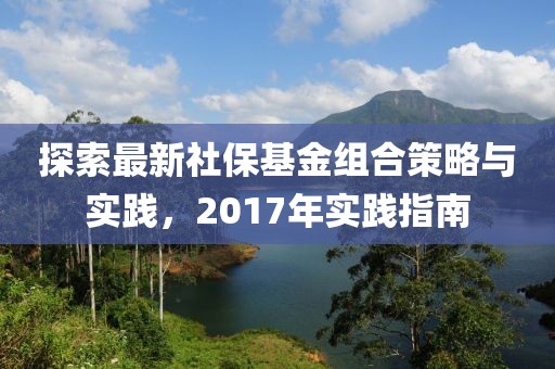 探索最新社保基金组合策略与实践，2017年实践指南