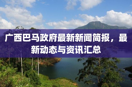 广西巴马政府最新新闻简报，最新动态与资讯汇总