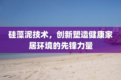 硅藻泥技术，创新塑造健康家居环境的先锋力量
