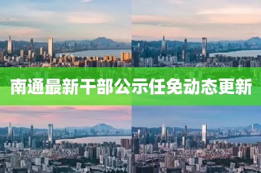 南通最新干部公示任免动态更新