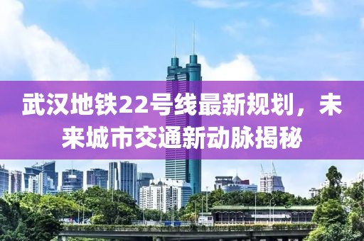 武汉地铁22号线最新规划，未来城市交通新动脉揭秘
