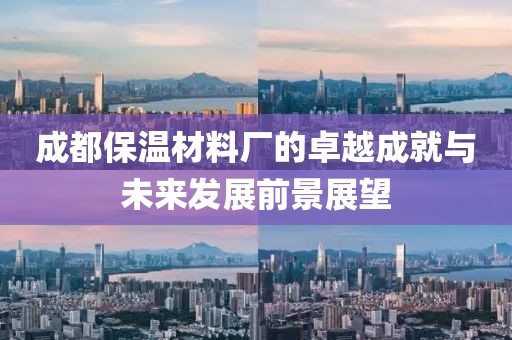 成都保温材料厂的卓越成就与未来发展前景展望