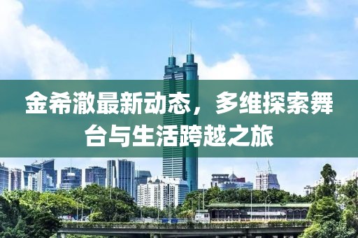 金希澈最新动态，多维探索舞台与生活跨越之旅