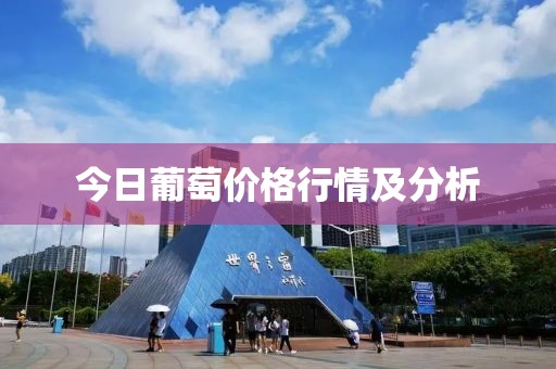 今日葡萄价格行情及分析