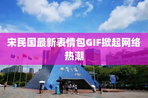 宋民国最新表情包GIF掀起网络热潮