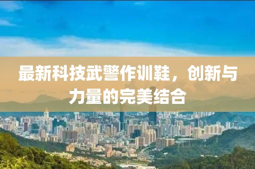 最新科技武警作训鞋，创新与力量的完美结合