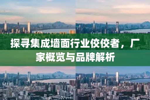 探寻集成墙面行业佼佼者，厂家概览与品牌解析