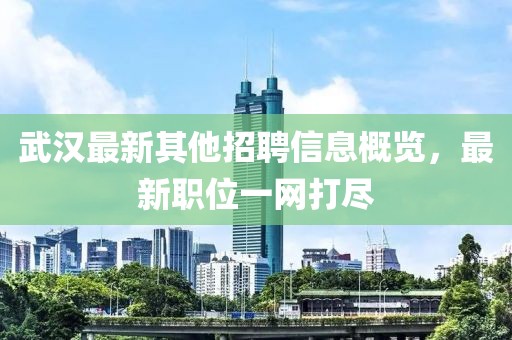 武汉最新其他招聘信息概览，最新职位一网打尽