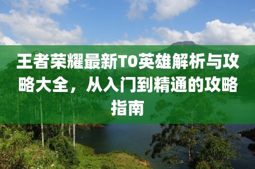 王者荣耀最新T0英雄解析与攻略大全，从入门到精通的攻略指南