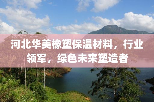 河北华美橡塑保温材料，行业领军，绿色未来塑造者