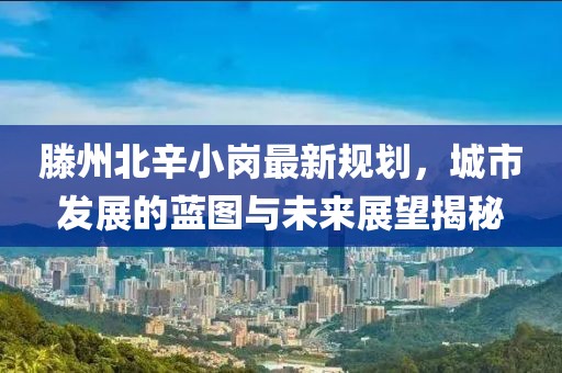 滕州北辛小岗最新规划，城市发展的蓝图与未来展望揭秘
