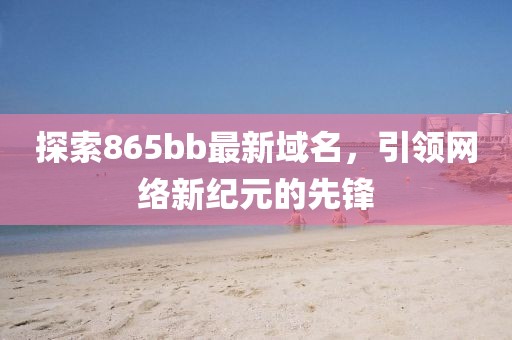探索865bb最新域名，引领网络新纪元的先锋