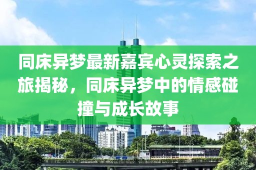 同床异梦最新嘉宾心灵探索之旅揭秘，同床异梦中的情感碰撞与成长故事