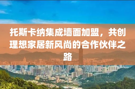 托斯卡纳集成墙面加盟，共创理想家居新风尚的合作伙伴之路