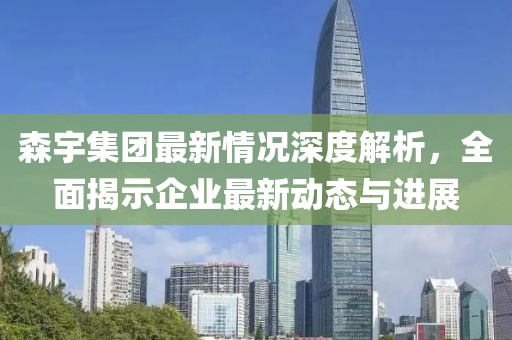 森宇集团最新情况深度解析，全面揭示企业最新动态与进展