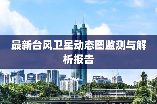 最新台风卫星动态图监测与解析报告