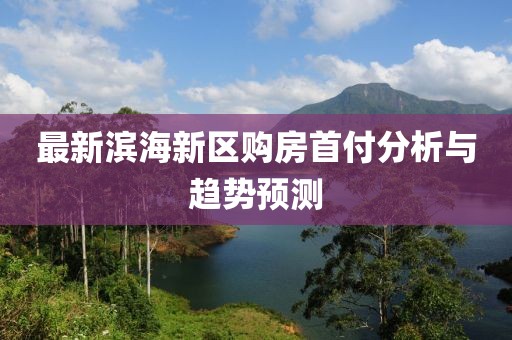 最新滨海新区购房首付分析与趋势预测
