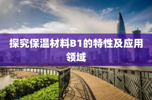 探究保温材料B1的特性及应用领域