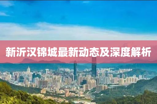 新沂汉锦城最新动态及深度解析