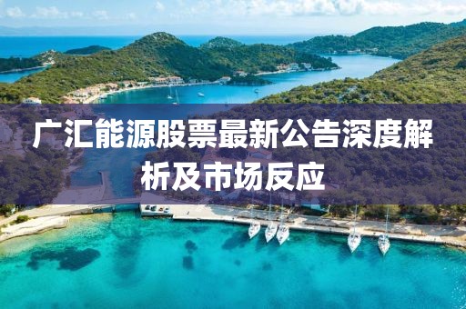 广汇能源股票最新公告深度解析及市场反应