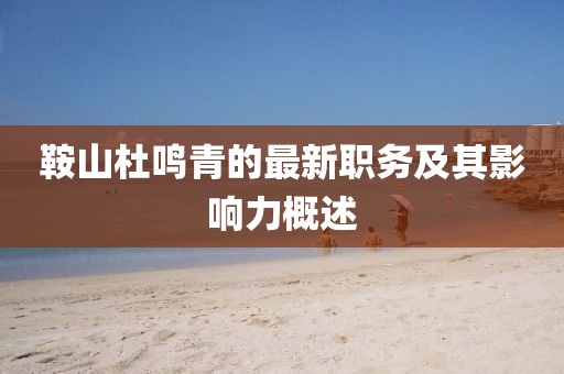 鞍山杜鸣青的最新职务及其影响力概述
