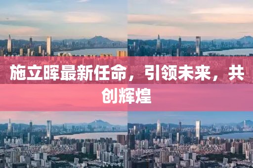 施立晖最新任命，引领未来，共创辉煌