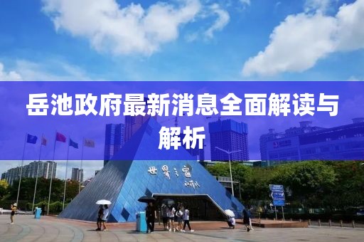 岳池政府最新消息全面解读与解析