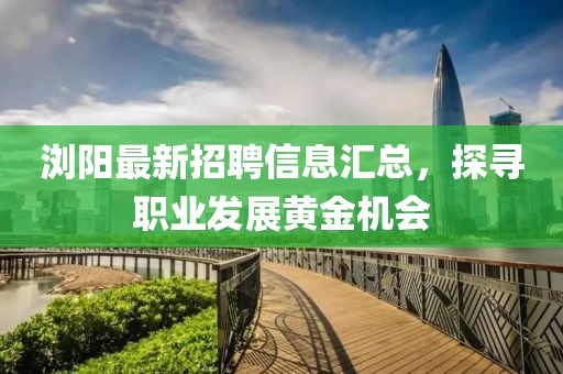 浏阳最新招聘信息汇总，探寻职业发展黄金机会