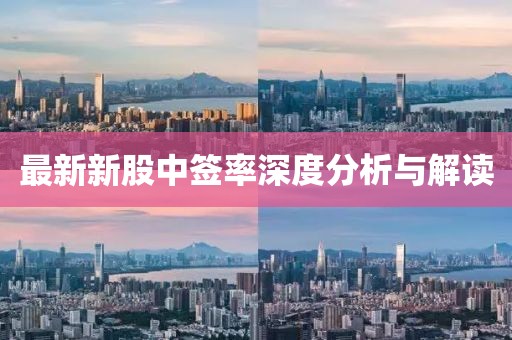 最新新股中签率深度分析与解读