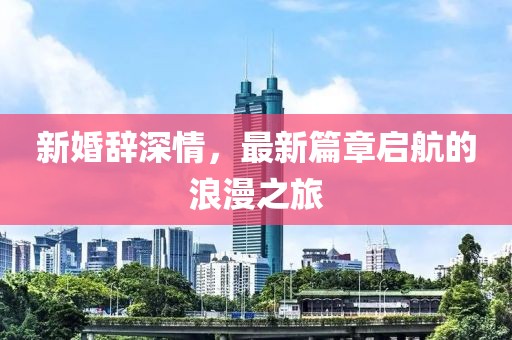 新婚辞深情，最新篇章启航的浪漫之旅