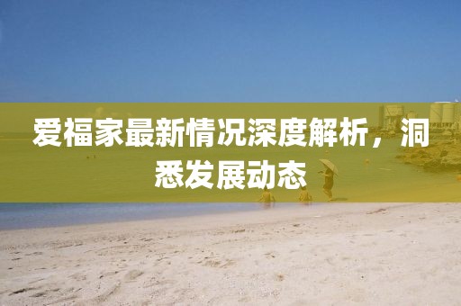 爱福家最新情况深度解析，洞悉发展动态