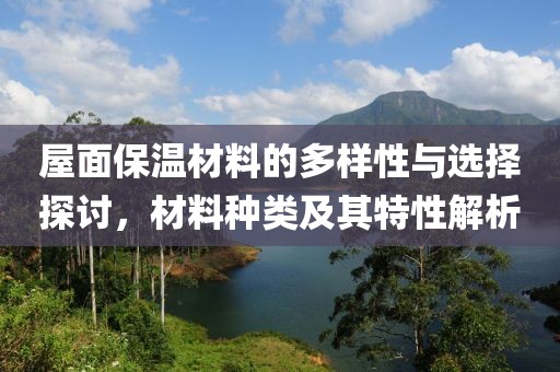 屋面保温材料的多样性与选择探讨，材料种类及其特性解析
