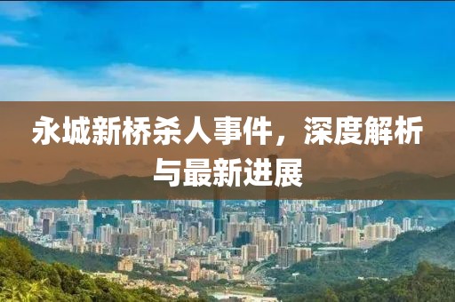 永城新桥杀人事件，深度解析与最新进展