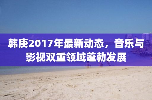 韩庚2017年最新动态，音乐与影视双重领域蓬勃发展
